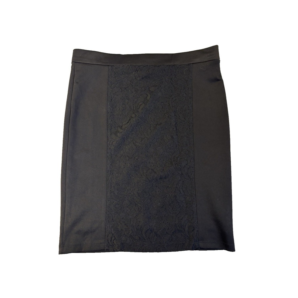 Attention Slim Fabulous Women's Lg Sexy Black Lined Pencil Skirt Career Office